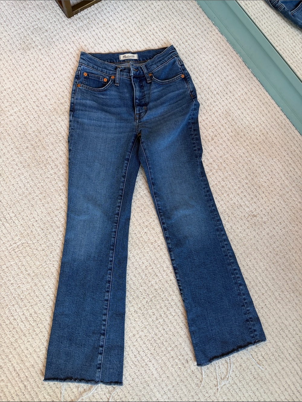 Madewell Dark Blue Flare Jeans